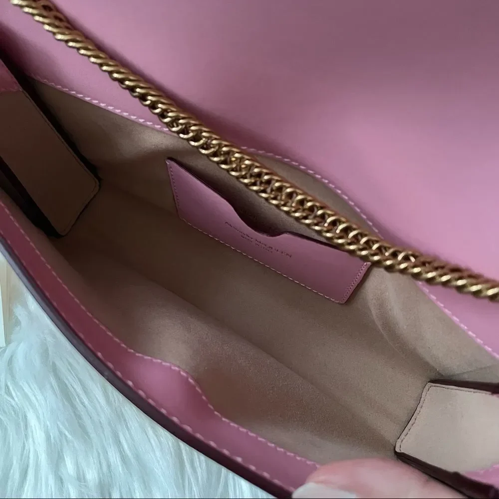 Alexander McQueen Clutch Shoulder Bag - Barbie Pink - Handbag - Designer - Gold - Picture 11 of 14